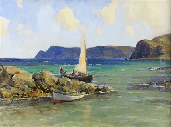 Cushendun Co. Antrim Oil Painting by James Humbert Craig