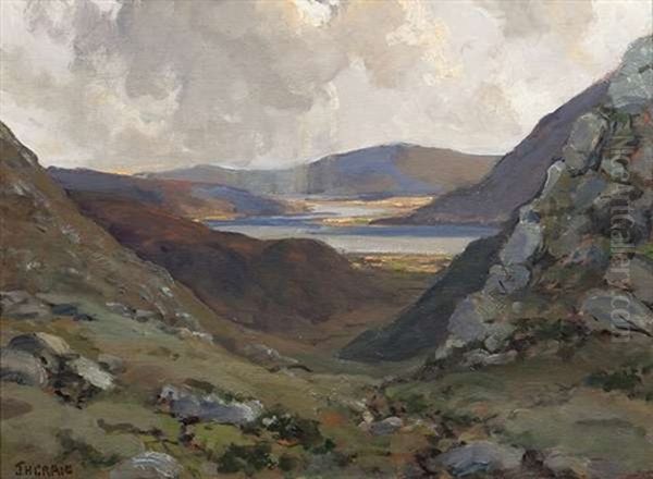 River Valley, Donegal Oil Painting by James Humbert Craig