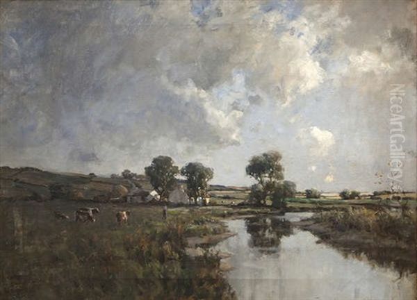 A Farm In The Glens Oil Painting by James Humbert Craig