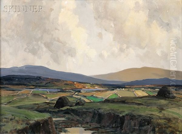 Gholla Bristha In The Rosses, Donegal Oil Painting by James Humbert Craig