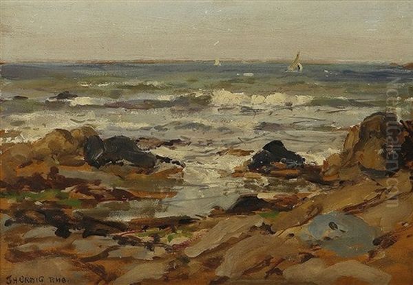 The Sea At Ballycastle Oil Painting by James Humbert Craig