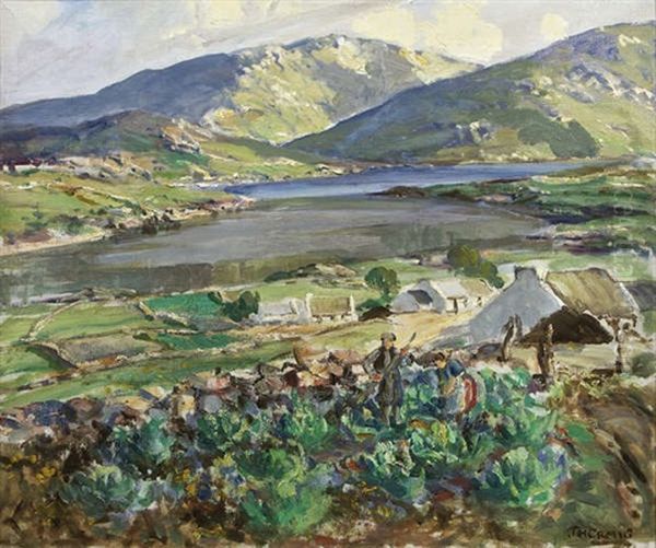 Cloud Shadows In The Rosses, Co Donegal Oil Painting by James Humbert Craig