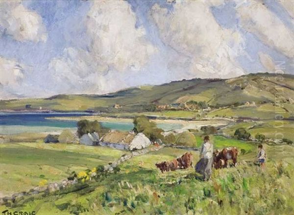 Summer In The Rosses, County Donegal Oil Painting by James Humbert Craig