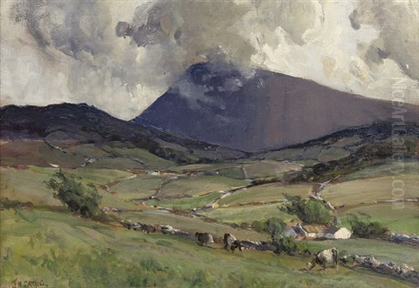 Muckish Mountain Oil Painting by James Humbert Craig