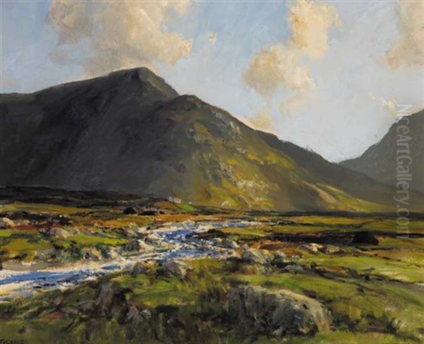 The Muckish River, County Donegal Oil Painting by James Humbert Craig