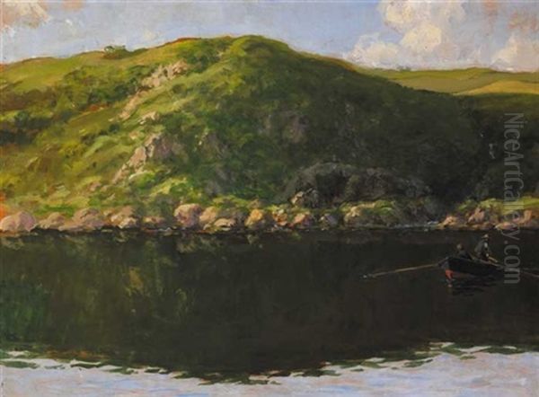 Scaly Point, Cushendun Oil Painting by James Humbert Craig