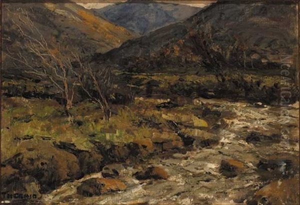 Winter In Glen Dun, Antrim Oil Painting by James Humbert Craig