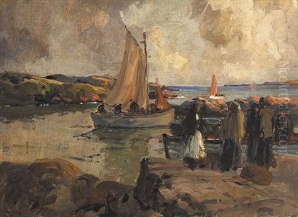 The Herring Season Oil Painting by James Humbert Craig