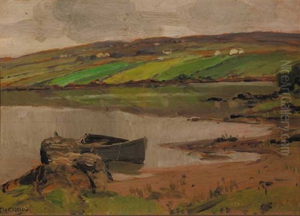 Cushendun, County Antrim Oil Painting by James Humbert Craig