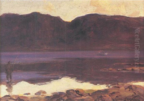 Loch Scene Oil Painting by James Humbert Craig