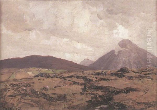 Mount Errigal, Co. Donegal Oil Painting by James Humbert Craig