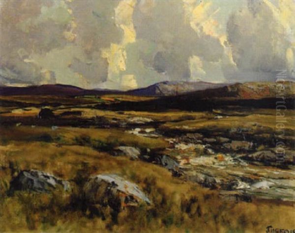 Cloud Shadows, Glenwherry, Co. Antrim Oil Painting by James Humbert Craig