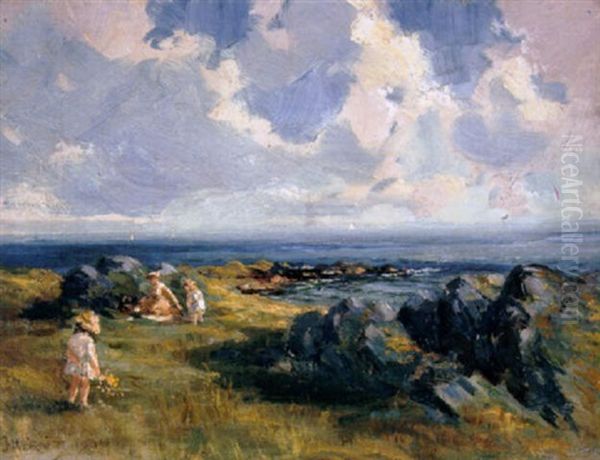 Coastal Picnic Oil Painting by James Humbert Craig