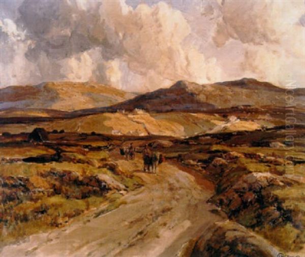 Glen Veagh Hills, Co. Donegal Oil Painting by James Humbert Craig