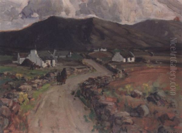 Near Dungloe, Co. Donegal Oil Painting by James Humbert Craig