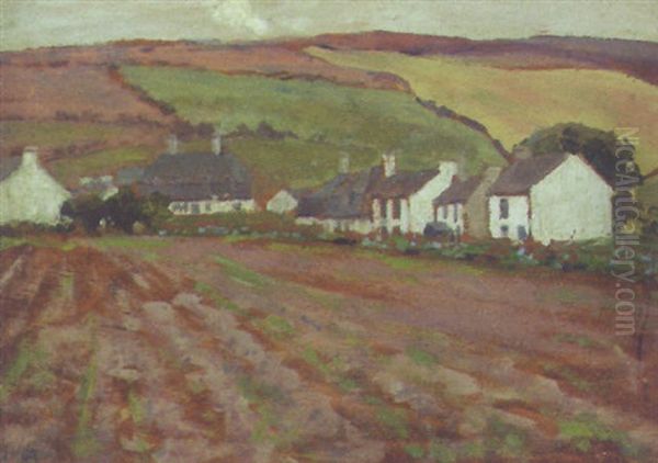 The Village, Cushendun, Co. Antrim Oil Painting by James Humbert Craig