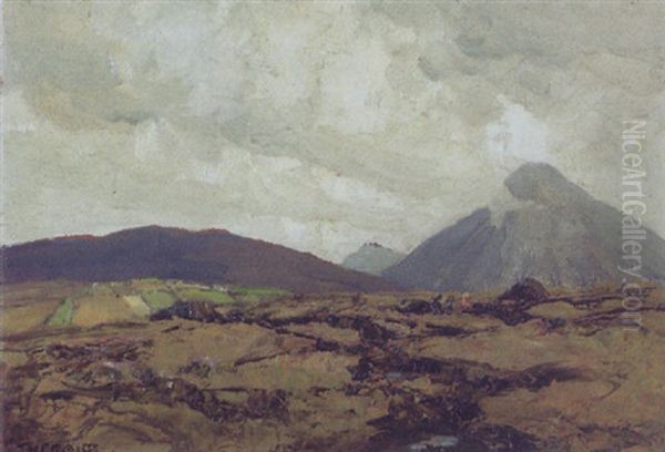 Mount Errigal, Co. Donegal Oil Painting by James Humbert Craig