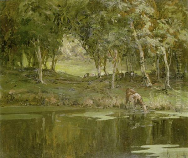 Summertime On The Lower Bann Oil Painting by James Humbert Craig