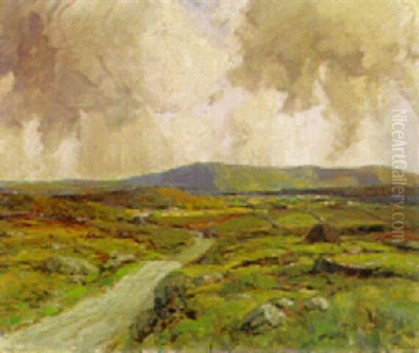 Clouds From The Atlantic Over The Rosses, Co. Donegal Oil Painting by James Humbert Craig