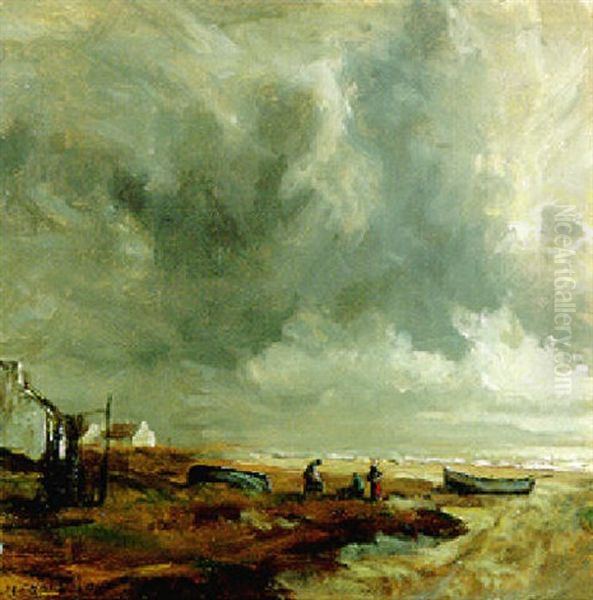 A Grey Day On The Down Coast Oil Painting by James Humbert Craig