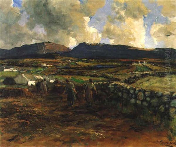 The Back Of Muckish, Co. Donegal Oil Painting by James Humbert Craig