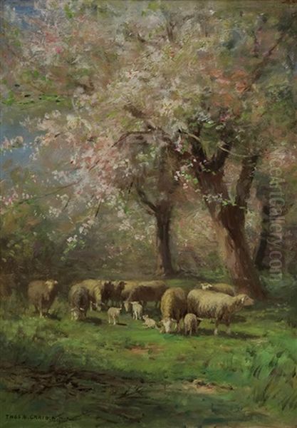 Springtime Oil Painting by Thomas Bigelow Craig