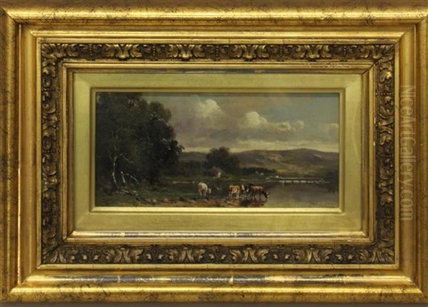 The Susquehanna Near Muncy, Pa Oil Painting by Thomas Bigelow Craig