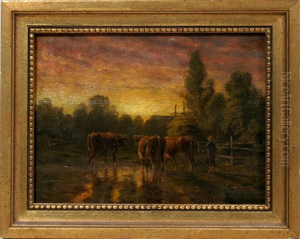 Evening Oil Painting by Thomas Bigelow Craig