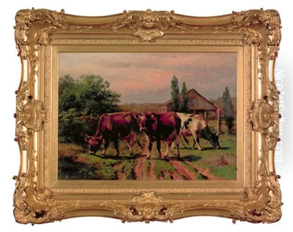 In The Home Lane Oil Painting by Thomas Bigelow Craig