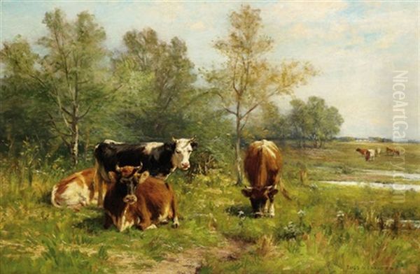 At Pasture In The Lowlands Oil Painting by Thomas Bigelow Craig