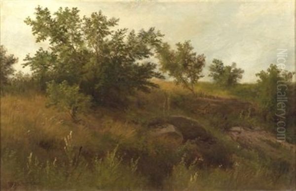 September Hillside Oil Painting by Thomas Bigelow Craig