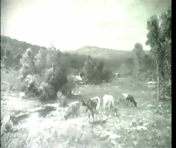 In Birch Creek Valley, Ulster County Oil Painting by Thomas Bigelow Craig