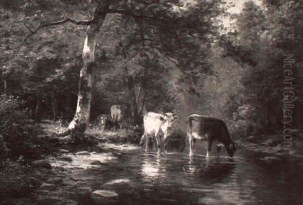 A Quiet Stream Oil Painting by Thomas Bigelow Craig