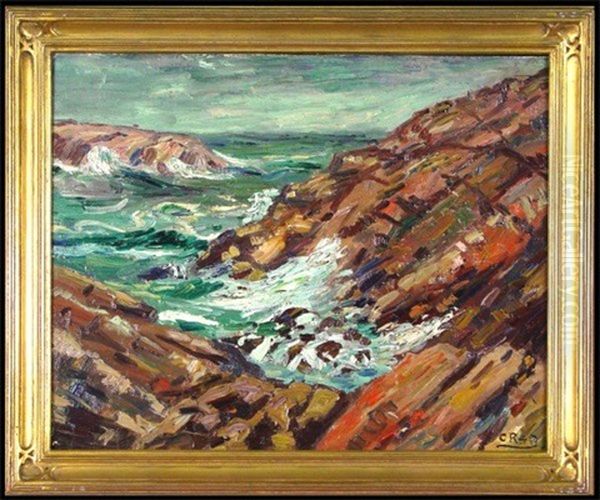 Seascape Oil Painting by Allen Gilbert Cram