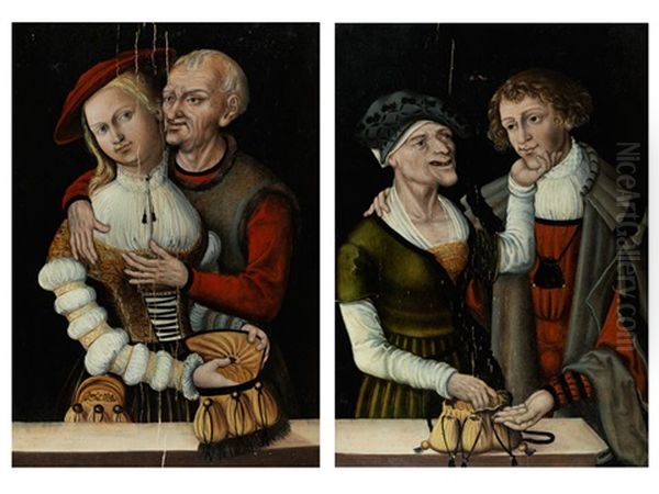 Kaufliche Liebe Oil Painting by Lucas Cranach the Elder