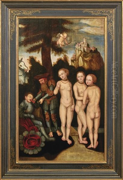 Das Urteil Des Paris Oil Painting by Lucas Cranach the Elder