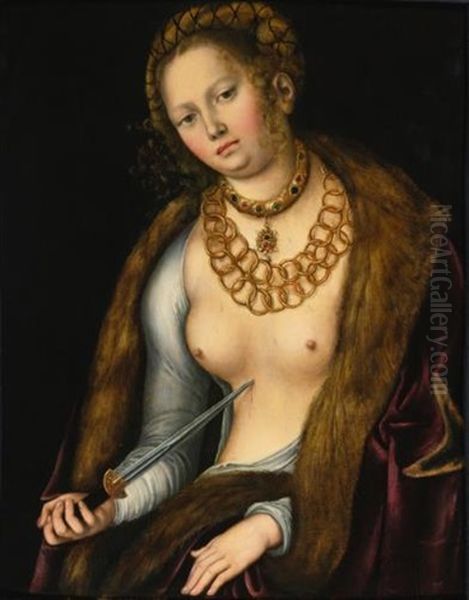 Lucretia Oil Painting by Lucas Cranach the Elder