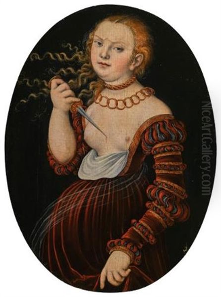 Lucretia Oil Painting by Lucas Cranach the Elder