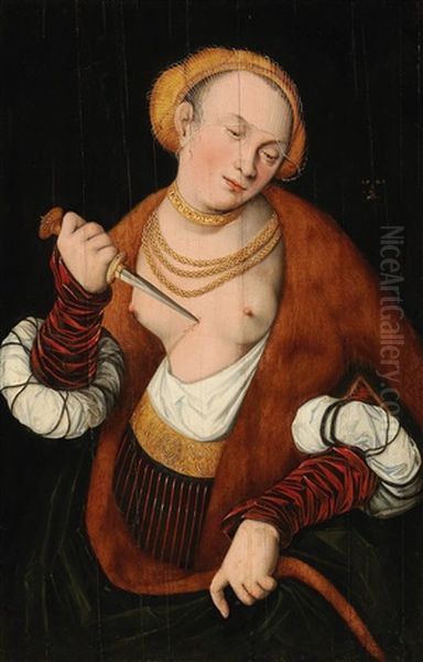 Lucretia Oil Painting by Lucas Cranach the Elder