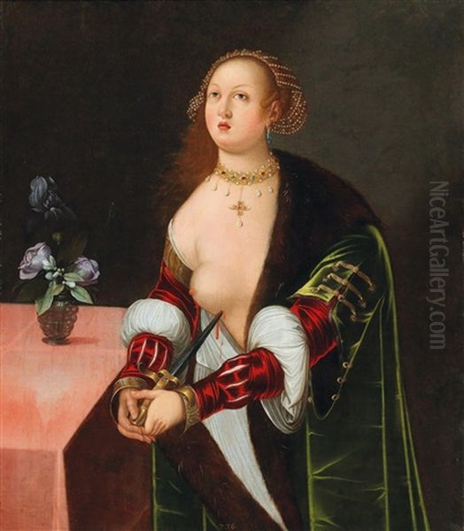 Lucretia Oil Painting by Lucas Cranach the Elder