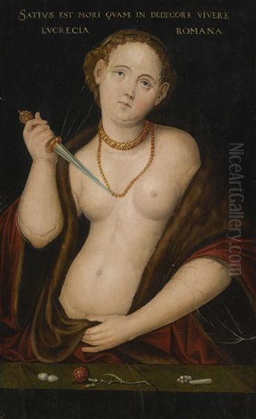 Lucretia Oil Painting by Lucas Cranach the Elder