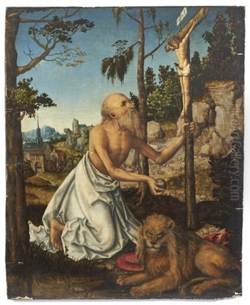 Der Heilige Hieronymus Oil Painting by Lucas Cranach the Elder