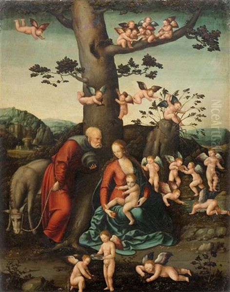 The Holy Family Oil Painting by Lucas Cranach the Elder