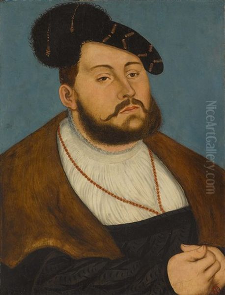 Kurfurst Johann Friedrich Der Grosmutige Von Sachsen Oil Painting by Lucas Cranach the Elder