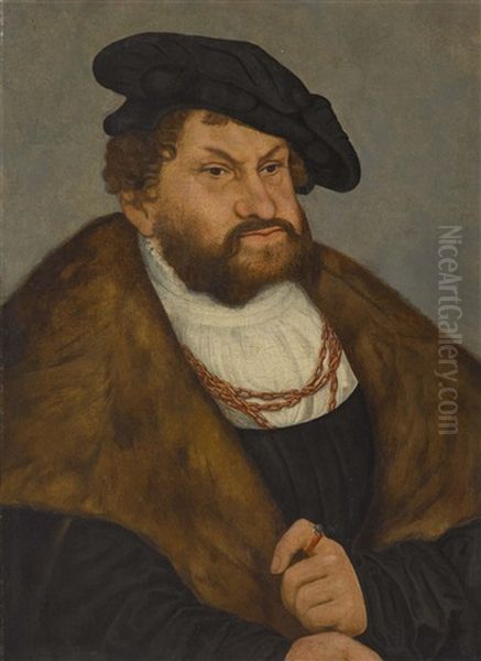 Kurfurst Johann Der Bestandige Von Sachsen Oil Painting by Lucas Cranach the Elder