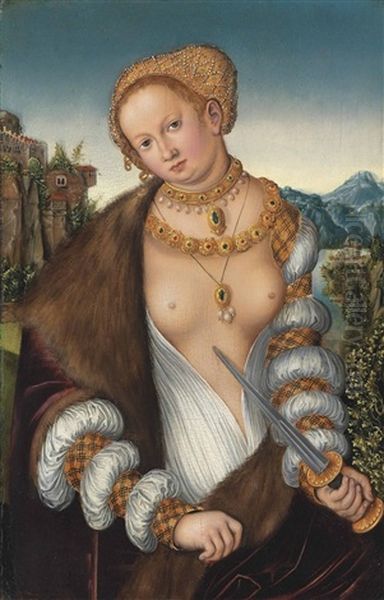 Lucretia Oil Painting by Lucas Cranach the Elder