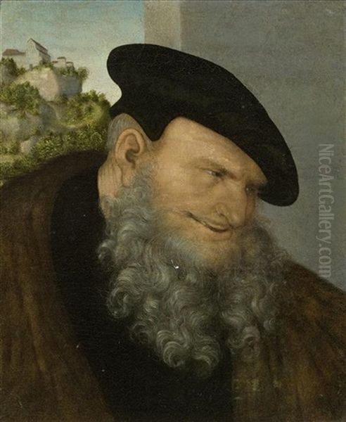 Bildnis Eines Alten Herren Mit Bart Oil Painting by Lucas Cranach the Elder