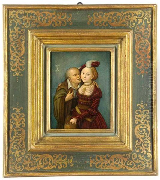 Ungleiches Liebespaar Oil Painting by Lucas Cranach the Elder