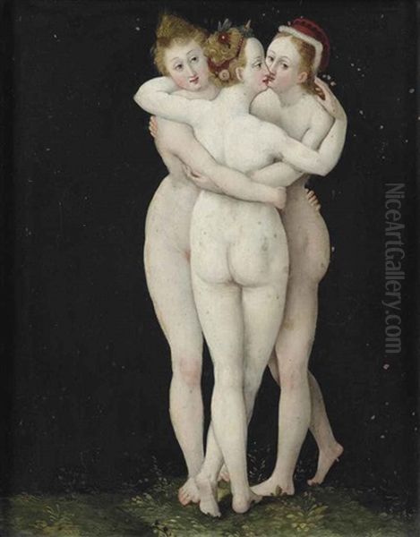 The Three Graces Oil Painting by Lucas Cranach the Elder