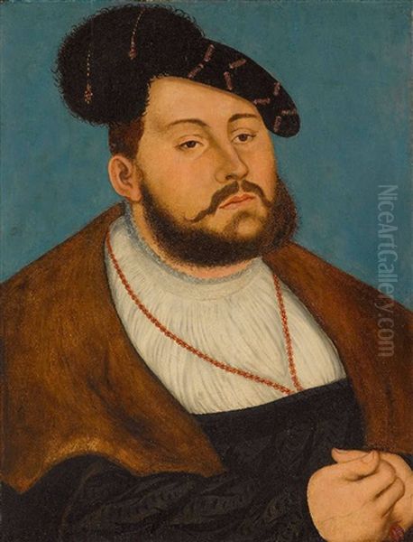 Kurfurst Johann Friedrich Der Grosmutige Von Sachsen by Lucas Cranach the Elder